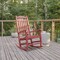 Flash Furniture Winston All-Weather Poly Resin Rocking Chair in Red JJ-C14703-RED-GG - alternate 1